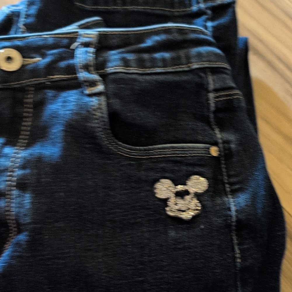 Love in Denim Jeans with Gold Button